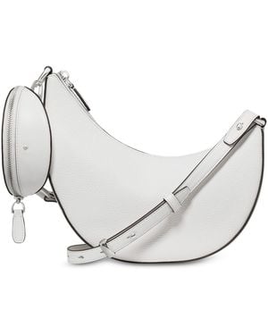 Kate Spade Duo Small Pebbled Leather Crossbody Bag - White