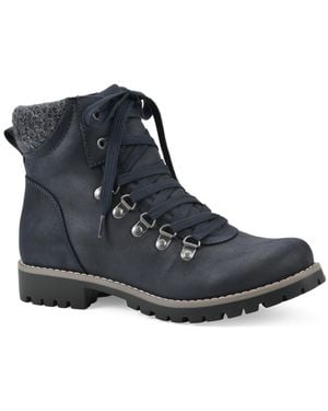 White Mountain Primed Lace-up Boot - Blue