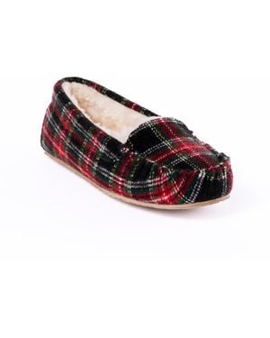 Minnetonka Cosi Venetian Suede Slippers - Multicolor