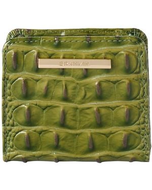 Brahmin Jane Melbourne Embossed Leather Wallet - Green