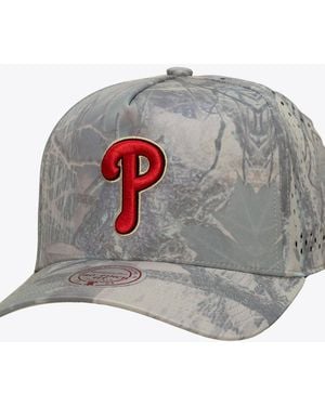 Mitchell & Ness Philadelphia Phillies Perfect Pro Pinch Adjustable Hat - Gray