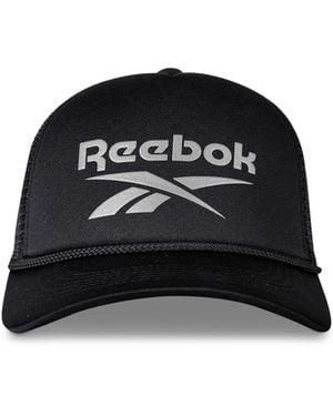 Reebok Aero Deluxe Five-panel Trucker Cap - Black