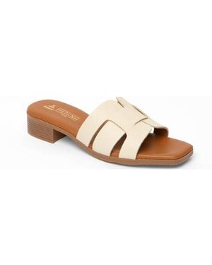 Menina Step Ona Heeled Sandal - Brown