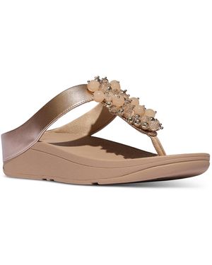 Fitflop Fino Bauble-bead Toe-post Sandals - Multicolor