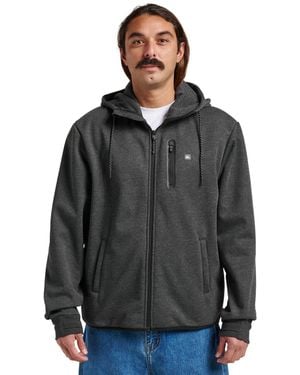 Quiksilver Departure Zip Fleece Sweatshirt - Black