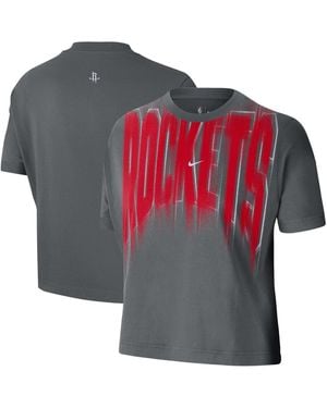 Nike Houston Rockets 2026 Game Theather Anthem T-shirt - Gray