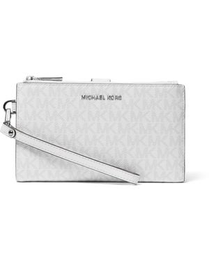 Michael Kors Michael Jet Set Double Zip Wristlet - Metallic