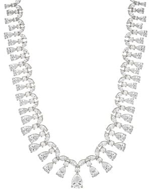 Arabella swarovski zirconia halo pendant necklace in sterling silver new arrivals