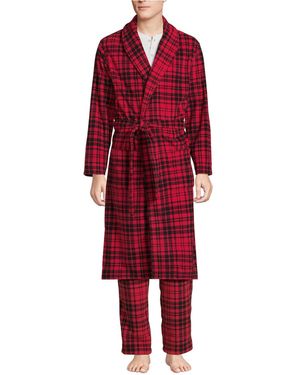 Lands' End Fleece Robe - Red