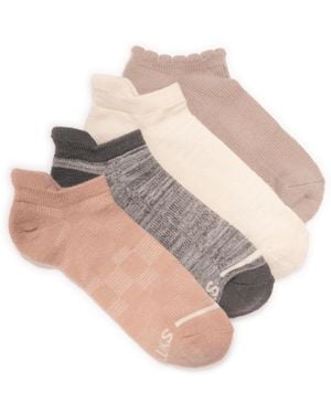 Muk Luks Dream Step Sporty Low Cut Socks - Gray