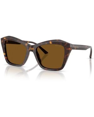 Jimmy Choo Polarized Cat Eye Sunglasses Jc5076 - Brown
