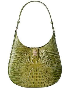 Brahmin Fallon Melbourne Medium Leather Shoulder Bag - Green