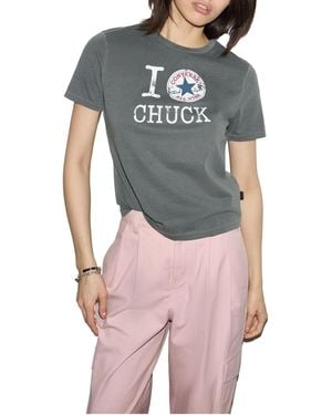 Converse I Love Chuck Tee - Blue