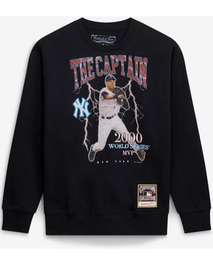Mitchell & Ness Derek Jeter New York Yankees Cooperstown Collection Nickname Player Graphic Sweatshirt - Blue