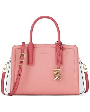 Michael Kors Michael Magnetic Snap Small Satchel Handbag - Pink