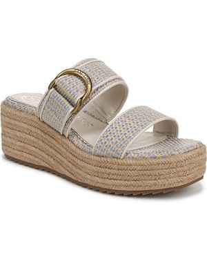 Sam & Libby Clara Platform Wedge Sandals - White