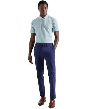 Haggar Classic Fit Sport Travel Performance Dress Pants - Blue