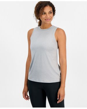 ID Ideology Performance Essential Relaxed-fit Crewneck Sleeveless Tank Top - White