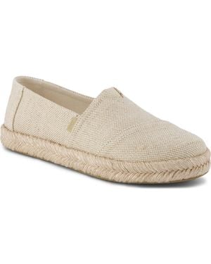 TOMS Alpargata Rope 2.0 Espadrille Slip On Flats - White