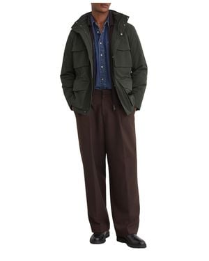 Reiss Glick Hooded Four-pocket Removable Gilet Jacket - Black