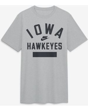 Nike Iowa Hawkeyes Arch Wordmark Legacy Tri-blend T-shirt - Gray