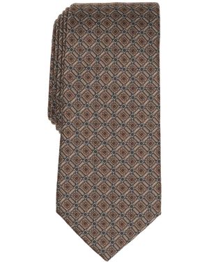 Alfani Salton Geo-pattern Tie - Brown