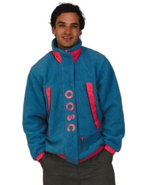 OOSC Sherpa Fleece Jacket Blue / Pink