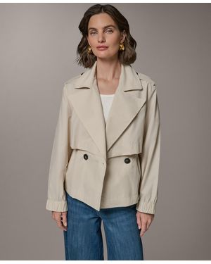 Donna Karan Weekend Double-breasted Flanged Jacket - Natural