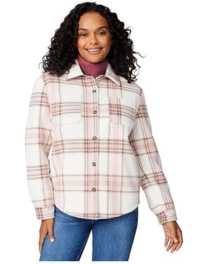 Free Country Chill Out Fleece Shirt Jacket - White