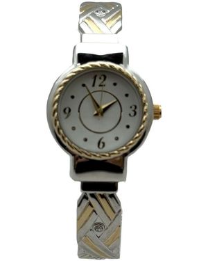 Olivia Pratt Detailed Bright Metallic Elegant Cuff Watch - Multicolor