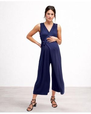 Nom Maternity Francesca Maternity Jumpsuit - Blue