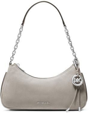 Michael Kors Michael Nolita Medium Chain Slim Shoulder Pouchette Bag - Gray