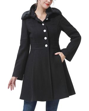 Kimi + Kai Kimi + Kai Maternity Kimberly Wool Coat - Black