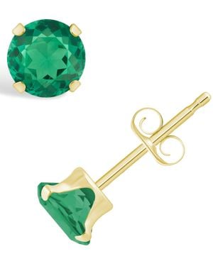 Macy's Gemstone Stud Earrings - Green