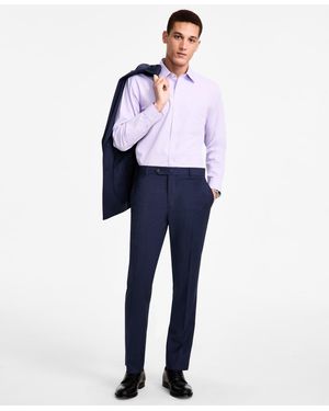 Brooks Brothers B By Pinstriped Wool-blend Stretch Classic-fit Suit Separates Pant - Blue