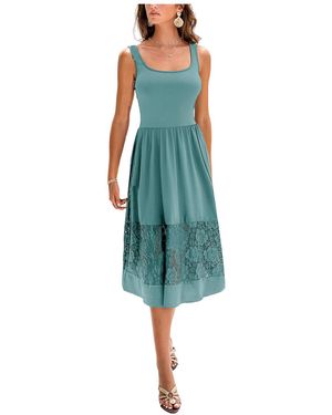 CUPSHE Pretty Big Deal Black Midi Beach Dress - Green