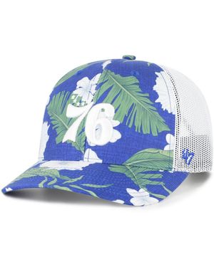'47 Philadelphia 76ers Beach Side Trucker Adjustable Hat - Blue