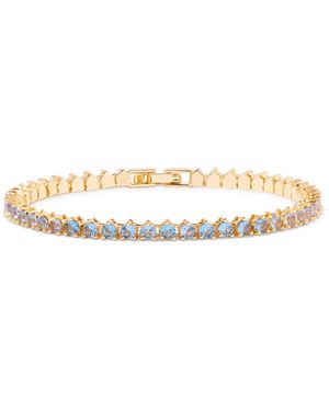 Brook and York Gold-tone Plated Isabella Ombre Birthstone Tennis Bracelet - Metallic