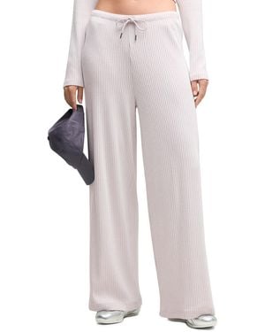 PUMA Essentials Ribbed Wide-leg Pants - Multicolor