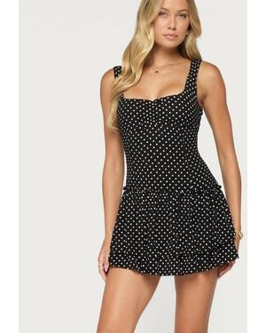Edikted Mercedez Polka Dot Romper - Black