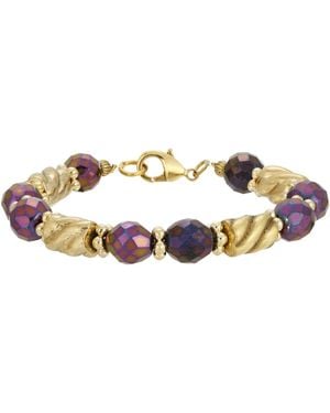 2028 Glass Beaded Bracelet - White