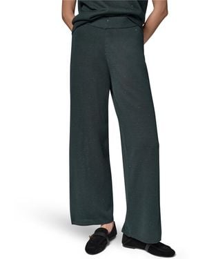 Donna Karan Sequin Wide-leg Pull-on Pants - Blue