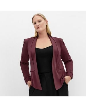 City Chic Piping Praise Jacket - Red