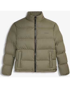 BOSS Hugo By Beazly Coated Puffer Jacket - Gray