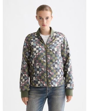Scotch & Soda Reversible Quilted Bomber - Gray