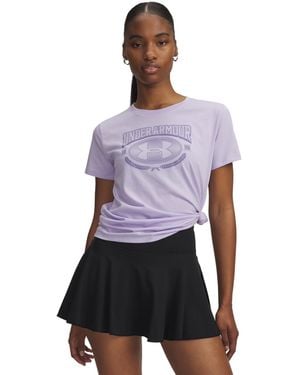Under Armour Varsity Short Sleeve Crest Luxe - Purple