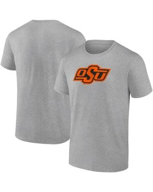 LOGO ATHLETIC Oklahoma State Cowboys Primary Logo T-shirt - Gray