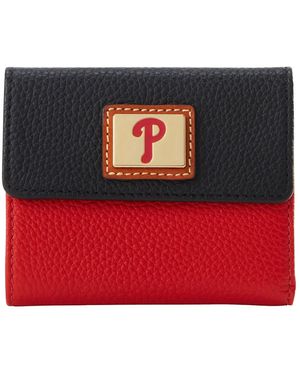 Dooney & Bourke Philadelphia Phillies Flap Cit Card Wallet - Red