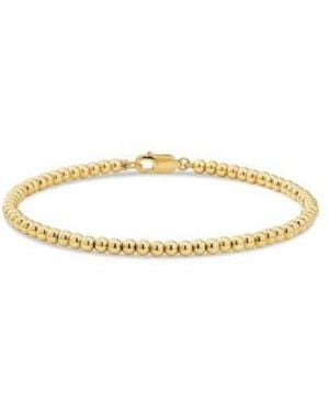 DEVATA Beaded Ball Bracelet In Plated Sterling Silver In - Metallic