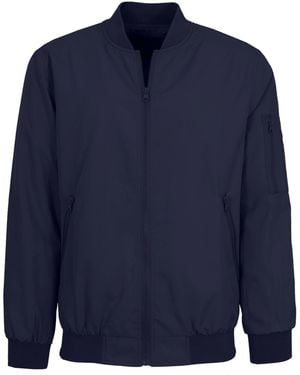 Galaxy By Harvic Lightweight Zip-up Bomber Jacket - Blue